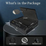 Gun Safe with 3 Unlock Ways - Fingerprint/Digital PIN/Key, Quick Access, LCD Display, Solid Steel for Home, Nightstand, Car Gun Safe with 3 Unlock Ways - Fingerprint/Digital PIN/Key, Quick Access, LCD Display, Solid Steel for Home, Nightstand, Car