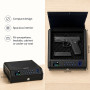 Pistol Safe 3 Unlock Ways - Fingerprint/PIN/Key, Quick Access, LCD Display, USB-C Emergency Power, Solid Steel for Home & Car Pistol Safe 3 Unlock Ways - Fingerprint/PIN/Key, Quick Access, LCD Display, USB-C Emergency Power, Solid Steel for Home & Car