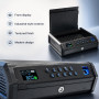 Pistol Safe 3 Unlock Ways - Fingerprint/PIN/Key, Quick Access, LCD Display, USB-C Emergency Power, Solid Steel for Home & Car Pistol Safe 3 Unlock Ways - Fingerprint/PIN/Key, Quick Access, LCD Display, USB-C Emergency Power, Solid Steel for Home & Car