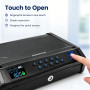Pistol Safe 3 Unlock Ways - Fingerprint/PIN/Key, Quick Access, LCD Display, USB-C Emergency Power, Solid Steel for Home & Car Pistol Safe 3 Unlock Ways - Fingerprint/PIN/Key, Quick Access, LCD Display, USB-C Emergency Power, Solid Steel for Home & Car