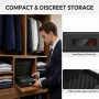 Biometric Quick Access Gun Safe for 2 9mm Pistols,3-Ways Unlock Fingerprint Digital PIN Key, Portable Handgun Safe with LCD Screen, Billconch Small Gun Lock Box for Home Bedroom Bedside Nightstand and Car Biometric Quick Access Gun Safe for 2 9mm Pistols,3-Ways Unlock Fingerprint Digital PIN Key, Portable Handgun Safe with LCD Screen, Billconch Small Gun Lock Box for Home Bedroom Bedside Nightstand and Car