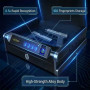 Biometric Quick Access Gun Safe for 2 9mm Pistols,3-Ways Unlock Fingerprint Digital PIN Key, Portable Handgun Safe with LCD Screen, Billconch Small Gun Lock Box for Home Bedroom Bedside Nightstand and Car Biometric Quick Access Gun Safe for 2 9mm Pistols,3-Ways Unlock Fingerprint Digital PIN Key, Portable Handgun Safe with LCD Screen, Billconch Small Gun Lock Box for Home Bedroom Bedside Nightstand and Car