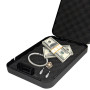 Pistol Safe, Portable Travel Handgun Lock Box, Heavy Duty Steel Key Lock Gun Safe, Secure Concealment Gun Storage Box for Car, Home, Drawer, Nightstand, Travel Use, Black Pistol Safe, Portable Travel Handgun Lock Box, Heavy Duty Steel Key Lock Gun Safe, Secure Concealment Gun Storage Box for Car, Home, Drawer, Nightstand, Travel Use, Black