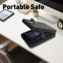 Pistol Safe, Portable Travel Handgun Lock Box, Heavy Duty Steel Key Lock Gun Safe, Secure Concealment Gun Storage Box for Car, Home, Drawer, Nightstand, Travel Use, Black Pistol Safe, Portable Travel Handgun Lock Box, Heavy Duty Steel Key Lock Gun Safe, Secure Concealment Gun Storage Box for Car, Home, Drawer, Nightstand, Travel Use, Black