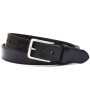 Mens Dress Belt Stainless Golf Belt Steel Buckle Full Grain Leather Brown Black Coffee Casual Belt 1.35" Wide - 01-3GF