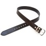 Full Grain Leather Belt For Men Stainless Steel Buckle Black Brown Belt Dress Belt vegetable Tanned Leather 1.5" Wide - 04-3GF