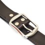 Full Grain Leather Belt For Men Stainless Steel Buckle Black Brown Belt Dress Belt vegetable Tanned Leather 1.5" Wide - 04-3GF