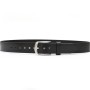 Full Grain Leather Belt For Men Stainless Steel Buckle Black Brown Belt Dress Belt vegetable Tanned Leather 1.5" Wide - 05-5G