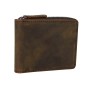 Cowhide Leather Zipper Wallet A103