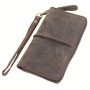 Full Grain Leather Long Shape Zipper Wallet A593