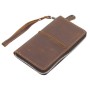 Full Grain Leather Long Shape Zipper Wallet A593