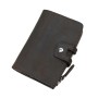 7 in.  Leather Clutch Passport Card Cash Zipper Holder A610