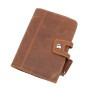 7 in.  Leather Clutch Passport Card Cash Zipper Holder A610