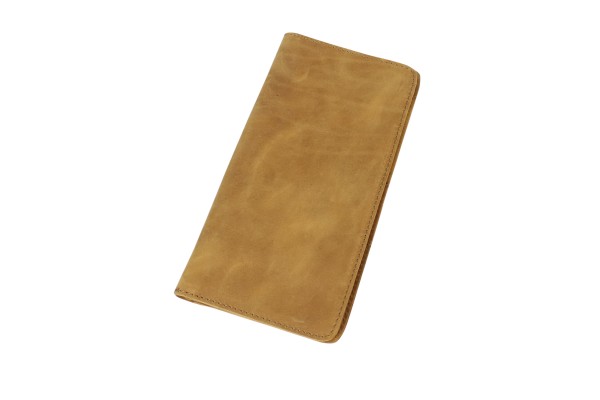 9 in. Oil Tanned Cowhide Leather Passport  Air Ticket Sleeve A756