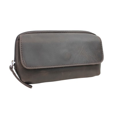 Cowhide Leather Slim Waist Pack Phone Holder B105