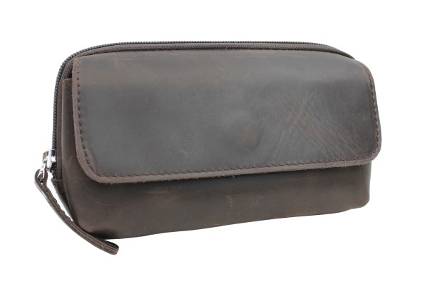 Cowhide Leather Slim Waist Pack Phone Holder B105