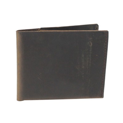Cowhide Leather Slim Credit Card Cash Holder B11
