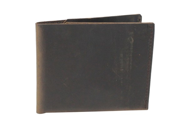 Cowhide Leather Slim Credit Card Cash Holder B11