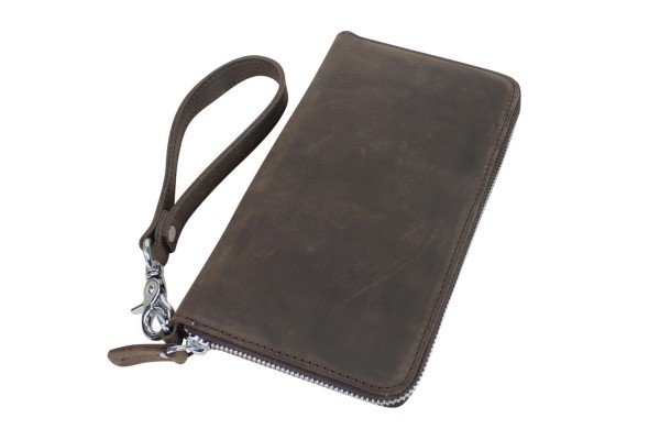 Unisex Large Full Grain Leather Clutch Holder B153