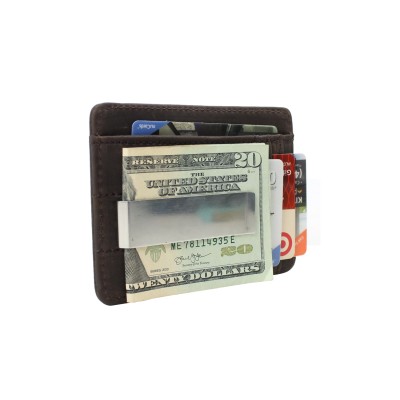 Full Grain Leather Card Cash Holder B157