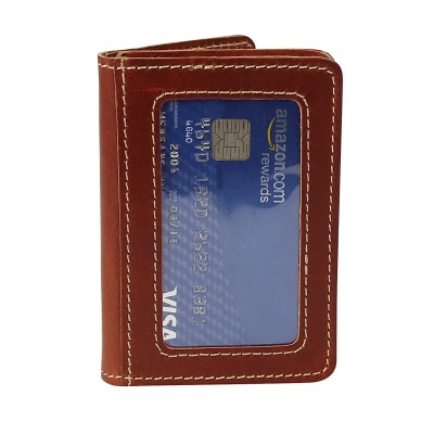 Full Grain Leather Compact Card Holder B199