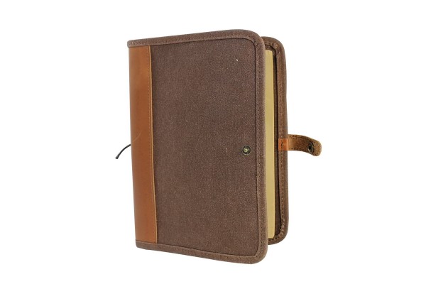 Vintage Leather and Waxed Canvas Combination Journal B249