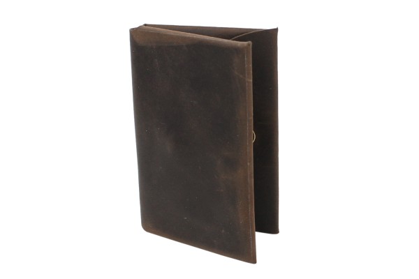 Cowhide Leather Folding Credit Card Cash Holder B25