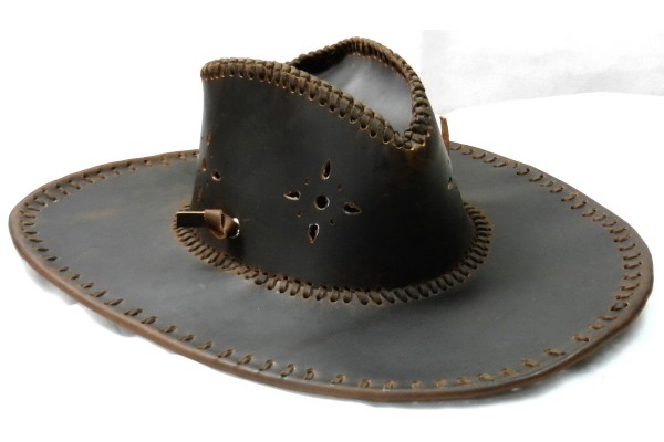 Handmade Full Leather Cowboy Hat LA06