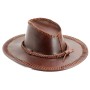 Handmade Full Leather Cowboy Hat LA07