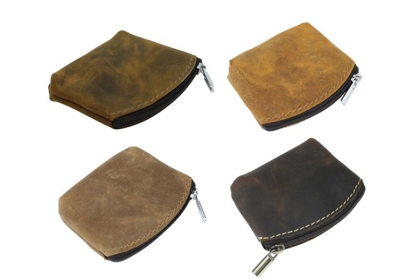 Cowhide Flat Coin Holder LA82F