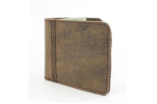 Cowhide Full Leather Cash ID Wallet MA12