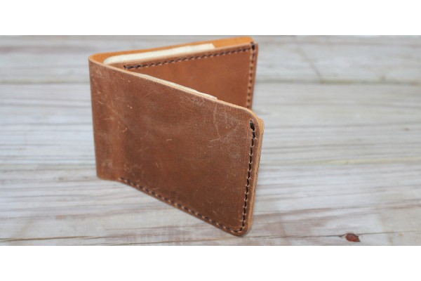 Veg-Tan Leather Wallet Cash Card Holder MA18