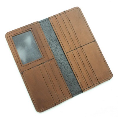 Full Leather Long Style Cowhide Cash ID Holder MA22