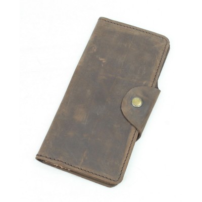 Full Leather Long Style Cowhide Cash ID Holder MA23