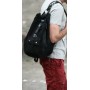 16 in. Rock Round Style Canvas Backpack C07
