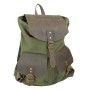 *Clearance* Hiking Sport Cowhide Leather Cotton Canvas Backpack C12