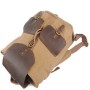 *Clearance* Hiking Sport Cowhide Leather Cotton Canvas Backpack C12