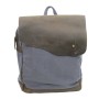 *Clearance* Hiking Sport Cowhide Leather Cotton Canvas Backpack C15