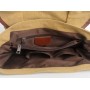 Hiking Sport Cowhide Leather Cotton Canvas Backpack C19
