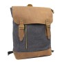 *Clearance* Hiking Sport Cowhide Leather Cotton Canvas Backpack C20