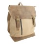 *Clearance* Hiking Sport Cowhide Leather Cotton Canvas Backpack C20