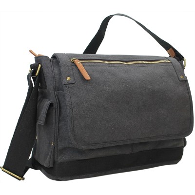 15 in. Casual Style Canvas Laptop Messenger Bag C31B