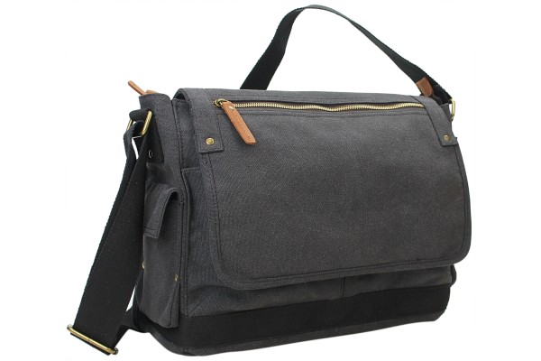 15 in. Casual Style Canvas Laptop Messenger Bag C31B