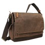 15 in. Vintage Cotton Wax Canvas Laptop Messenger Bag C31LW