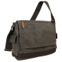 15 in. Vintage Cotton Wax Canvas Laptop Messenger Bag C31LW 15 in. Vintage Cotton Wax Canvas Laptop Messenger Bag C31LW