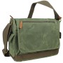 15 in. Vintage Cotton Wax Canvas Laptop Messenger Bag C31LW