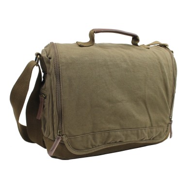 15 in. Washed Canvas Leisure Messenger Bag C32