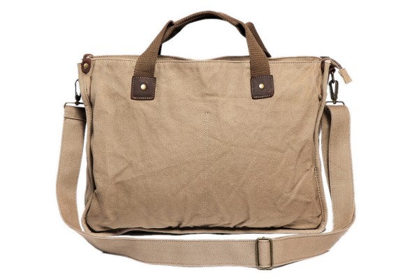 *Clearance* 15 in. Canvas Messenger Casual Bag with Lift Handle C34