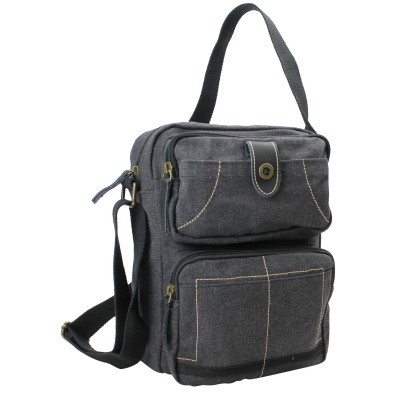 10 in. Washed Canvas Crossbody Bag C36