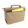 *Clearance* Casual Style Cowhide Leather Cotton Canvas Laptop Bag C43